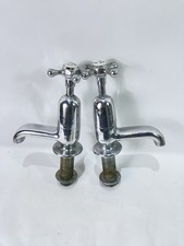 Pair Of Old Vintage Chrome  Taps Waring & Gillow London