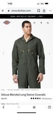 Deluxe Blended Long Sleeve Coveralls Brand New with Tags Olive Green SR