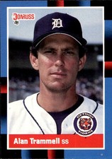 Alan Trammell 1988 Donruss #230 Detroit Tigers FREE SHIPPING AutographDen