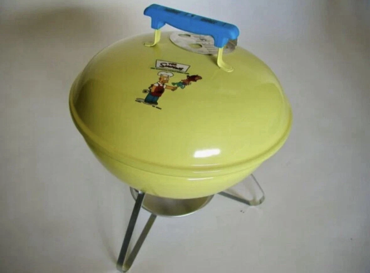 Simpson's 10th Anniversary "Homer's Smokey Joe" Weber Mini Charcoal Grill (A)