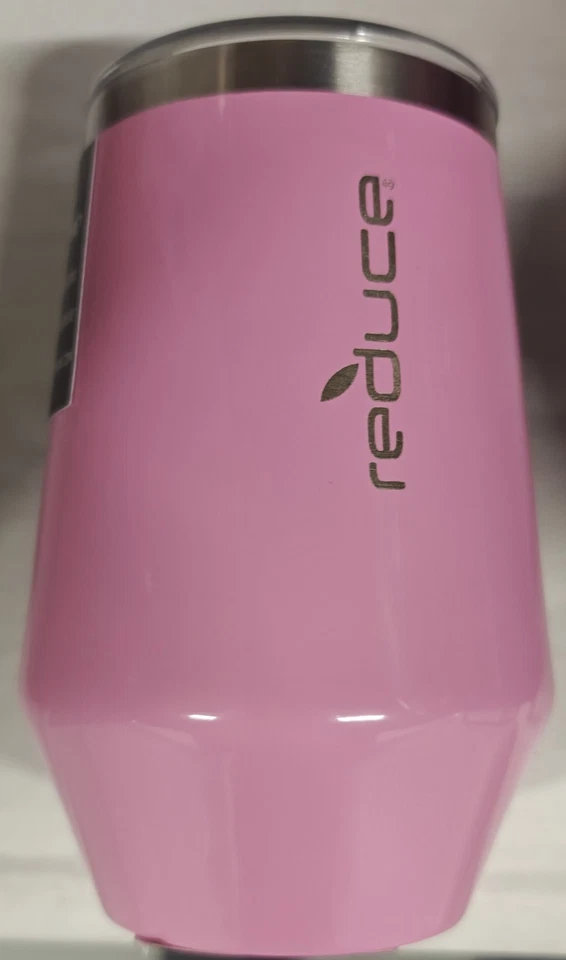 Vaso de vino café con aislamiento al vacío Reducir 12 oz tapa rosa Foto 3 de 4