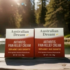 Australian Dream Arthritis Pain Relief Cream.4 oz each -EXP 02/28 05/27)  2.PACK