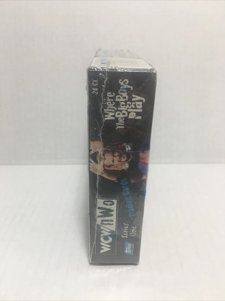 Topps WCW nWo 1998 caja de cera sellada Hulk Hogan Bill Goldberg Chris Jericho radiocontrol Foto 2 de 4