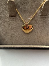 Clogau 9ct Gold Heart Pendant With Diamond  And Chain