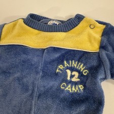 Vintage Little Me alike Baby Boys Sleepwear Size 9 Months Rob Roy Athletic Team