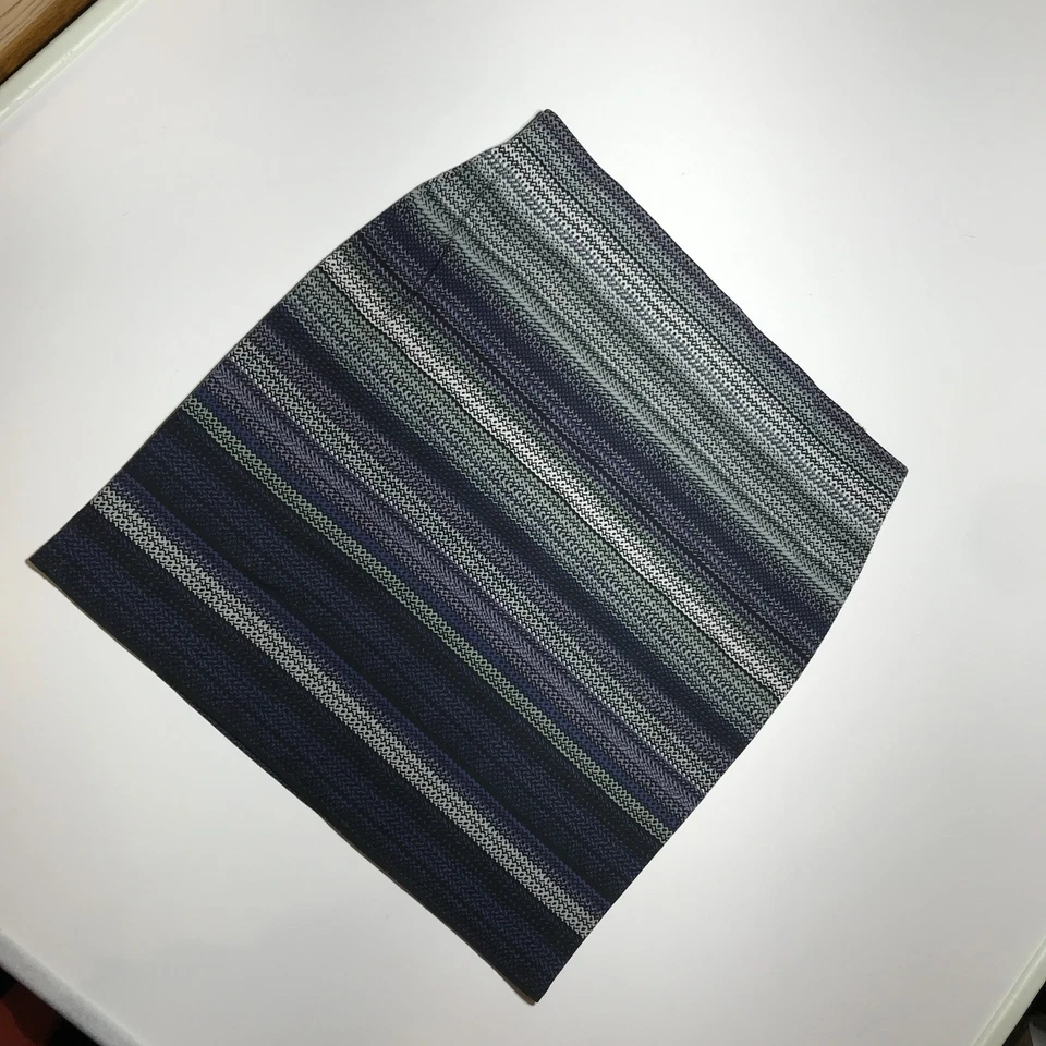 Camisa Falda Recta Roz & Ali Mujer Multicolor Gris Tejida Elastizada Pull On XL Foto 2 de 4