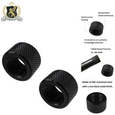 High-Precision 2 Pack Thread Protectors 1/2 x 28 and 5/8x24 - Black Oxide