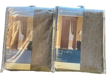 ESSENTIAL HOME Panel Taupe 50"W X 84"L Lot of 2