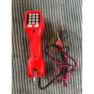 Harris Dracon Division M332 1 Red Telephone Handset Tester with Leads