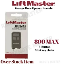 LiftMaster 890MAX Mini Key Chain Garage Door Opener 2.0+security Free Shipping