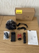 V30 Video Microphone Universal Camera Phone Mic w/ Holder Open Box New