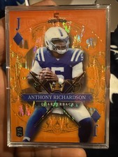 2024 Wild Card 5 Card Draw Stacked Deck Jack Of Diamonds Anthony Richardson 2/5
