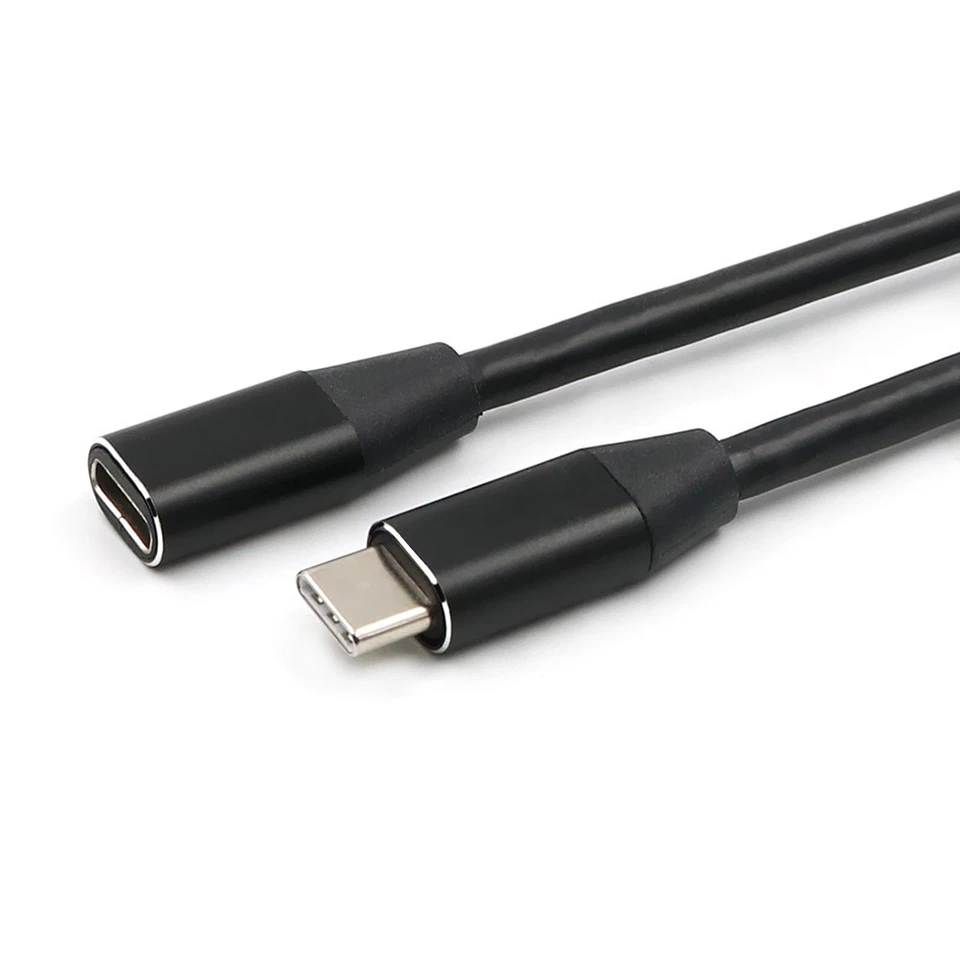 1pc 1 mètre d'extension de câble de type C USB 3.1 USB C mâle à femelle - Photo 4/4