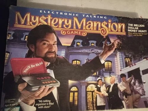 Parker Brothers Vintage 1995 MYSTERY MANSION Electronic Talking Game 40380 - NEW