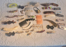 Lot of Womens Hair Barrettes, Combs, Clips