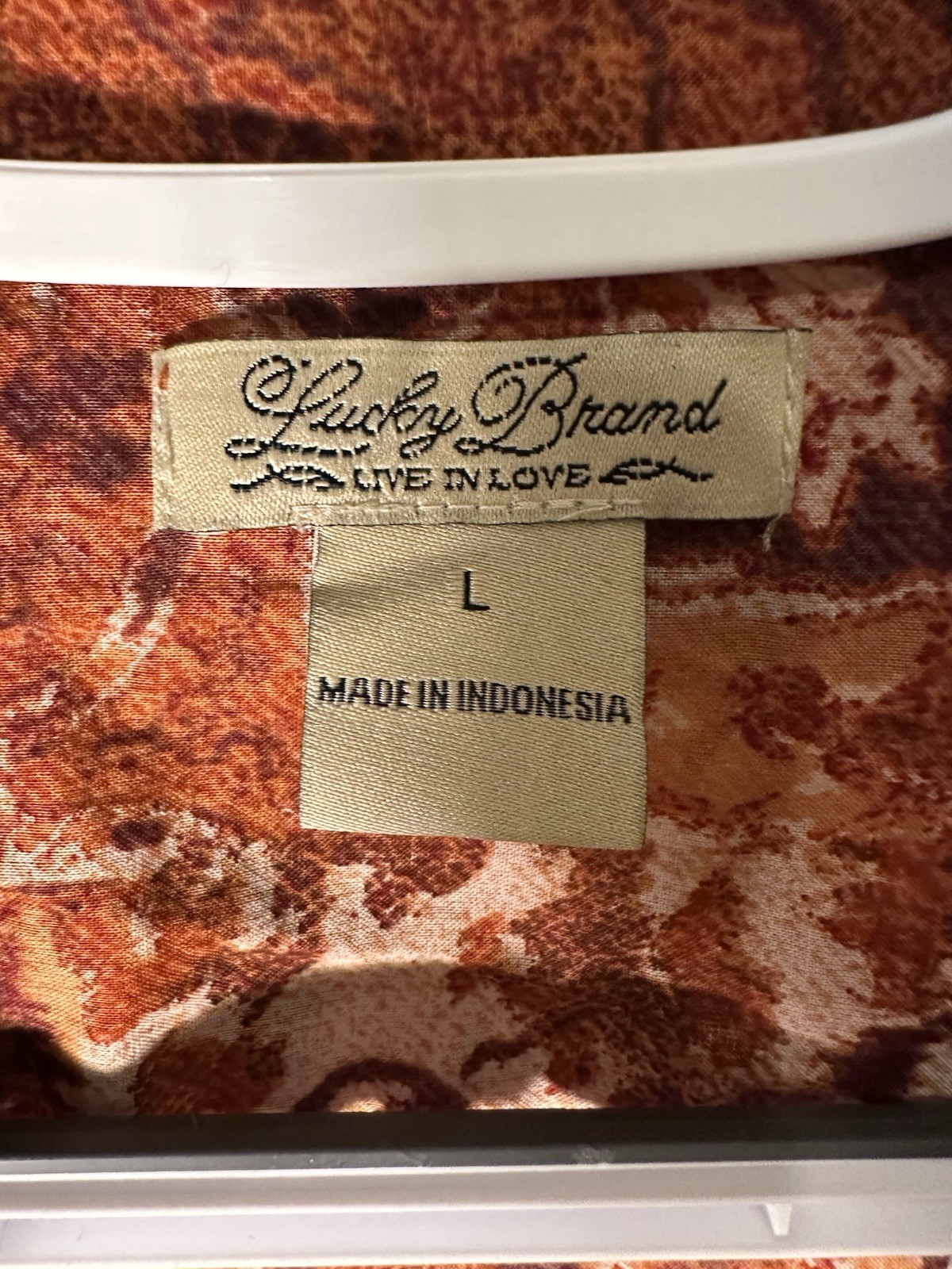 Lucky Brand Patchwork Boho Button Down Shirt Wome… - image 3