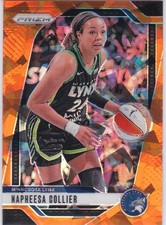 NAPHEESA COLLIER WNBA Minnesota Lynx ORANGE CRACKED ICE PRIZM VARIATION $$ RARE!