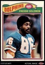 1977 Topps #54 Freddie Solomon Dolphins South Carolina St 8 - NM/MT