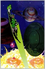 Green Lantern Guardians Comic Panel Poster Splash Page Art Pin-Up Jim Starlin