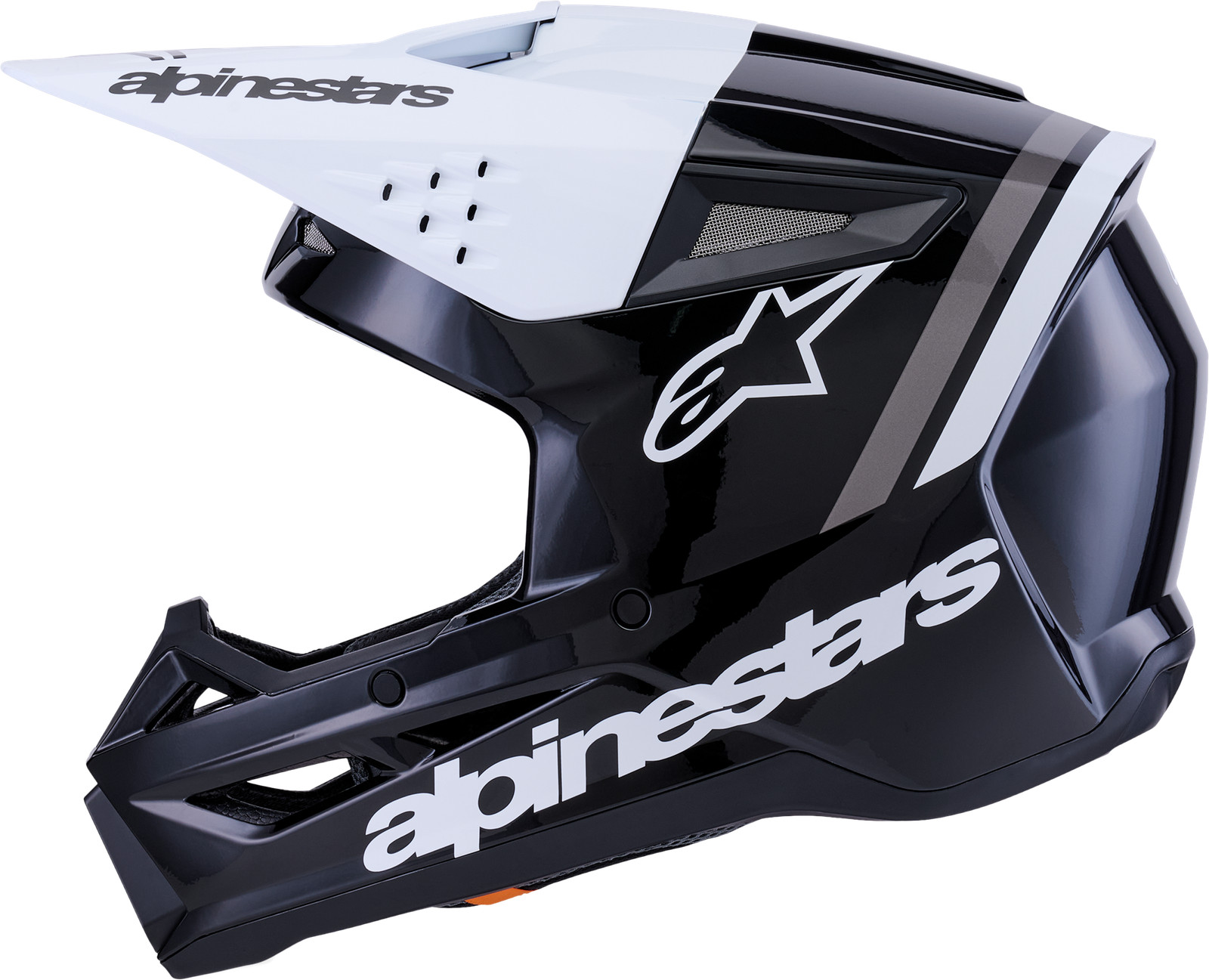 ALPINESTARS Sm3 Radium Helmet Blk/Wht/Gry Glossy 2x 8300826-1546-XXL
