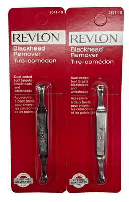 2 Pack Revlon Stainless Steel Blackhead Remover 2341-10