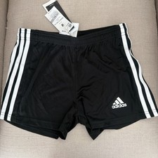 NWT adidas Girls Squadra 21 Shorts - black/White - Size M