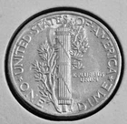 Stunning 1945 Mercury Silver 10c Dime Coin,  25C Combined Shipping