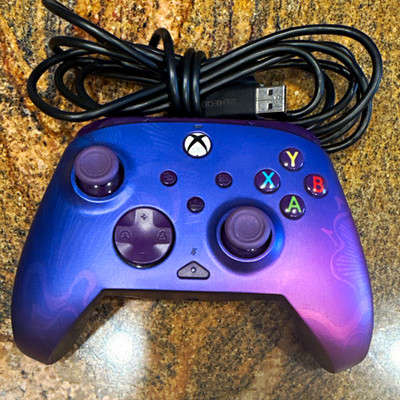 PDP Rematch Advanced Wired Controller Mappable Buttons Xbox One/PC Purple/Blue