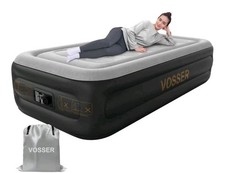 Twin Air Mattress with Built in Pump,18''Inflatable Mattress 2 Mins...