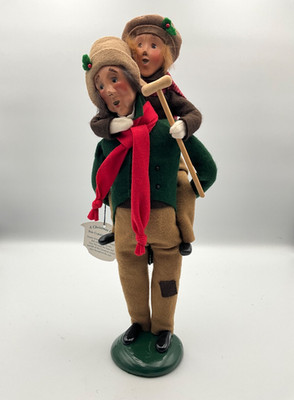 Byers Choice 2000 A Christmas Carol Bob Cratchit & Tiny Tim Hang Tag