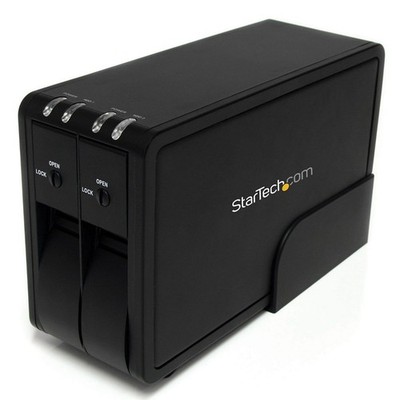 StarTech S3520U3R 2 x 16 TB 2-Bay Direct Attached Storage mit UK-Adapter