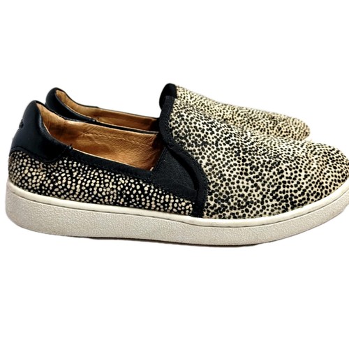 UGG Womens Sneaker Cas Exotic Genuine Calf Hair Slip-On Animal Print Cheetah 7.5 - Picture 3 of 7