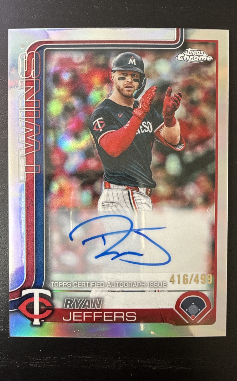 2025 Topps Chrome Update Series - Autographs Ryan Jeffers #AC-RJ Refractor /499