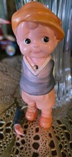 Vintage celluloid dog with collar signed made in Japan