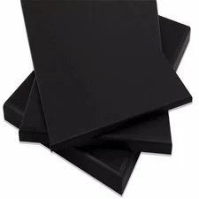 KING STARBOARD Marine Grade HD Black Polythylene Sheet 1/2" thick 27" x 48"