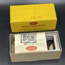 Vintage EMDE Aluminum Slide Mounts Protectochrome Mounts 1 5/8 x 2 1/4  17 Ct