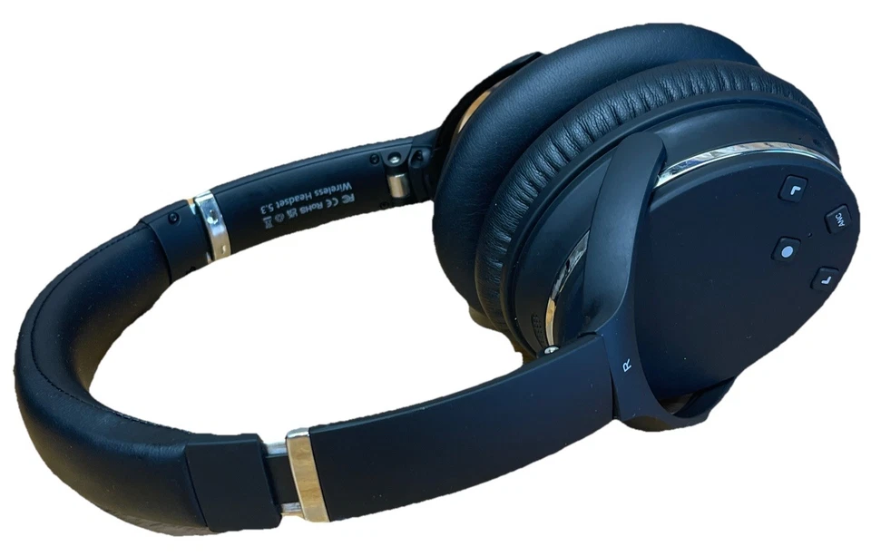 Srhythm NC25 Active On-Ear Noise Cancelling Bluetooth Headphones Black READ - Image 2 of 4