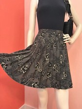 VTG 90s Express Compagnie Internationale Paisley Pleated Mini Skirt Preppy M 28