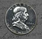 1956 Proof Type 1 Franklin Half Dollar #4FQS