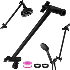Rain Shower Head Extension 12 Inch Adjustable Rain Shower Head Extension Arm Sta