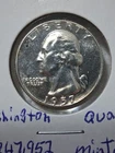 1957 Washington Silver Quarter In Proof Condition In My Opinion. #634 Spots