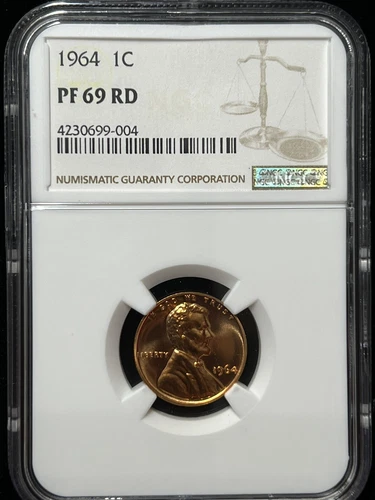 1964 Lincoln Memorial Cent NGC PR69RD receive coin pictured see description 3689