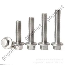 316 Stainless Steel Hexagon Flange Bolts Hex Flange Head Screws M5 M6 M8 M10