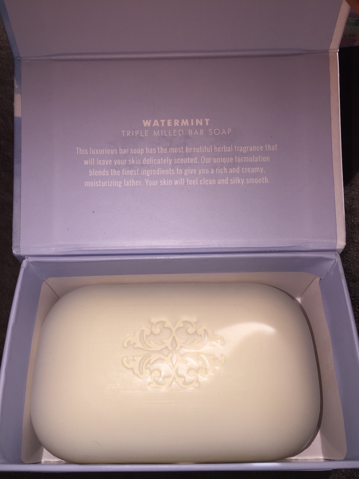 Luxurious Skin Spa Triple Milled Bar Soap 8oz Watermint Scent - Boxed