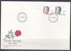 Sweden Scott 1601-2 FDC - Olof Palme