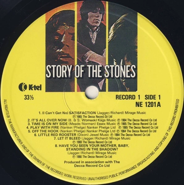 THE ROLLING STONES Story Of The Stones Vinyl Record Album LP K-Tel 1982 Rock Pop - Image 2 of 4
