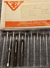 (3) Vermont 301940 8-36 Bottoming GH-2 4-Flute EDP NO. 3120 MADE IN USA NOS