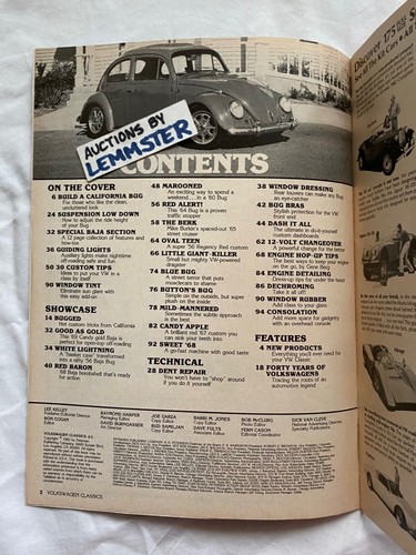1982 Volkswagen Classics 2 magazine by Hot Rod Baja Bugs Street Cruiser Dragster - Picture 2 of 5