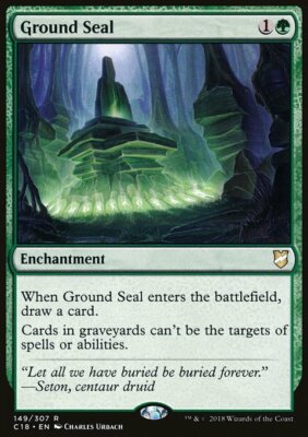 Magic the Gathering MTG Ground Seal (149) Commander 2018   LP