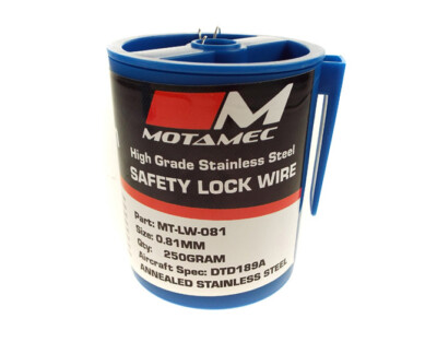Motamec Motorsport 0.81mm Aircraft Spec DTD189 Stainless Steel Safety Lock Wire